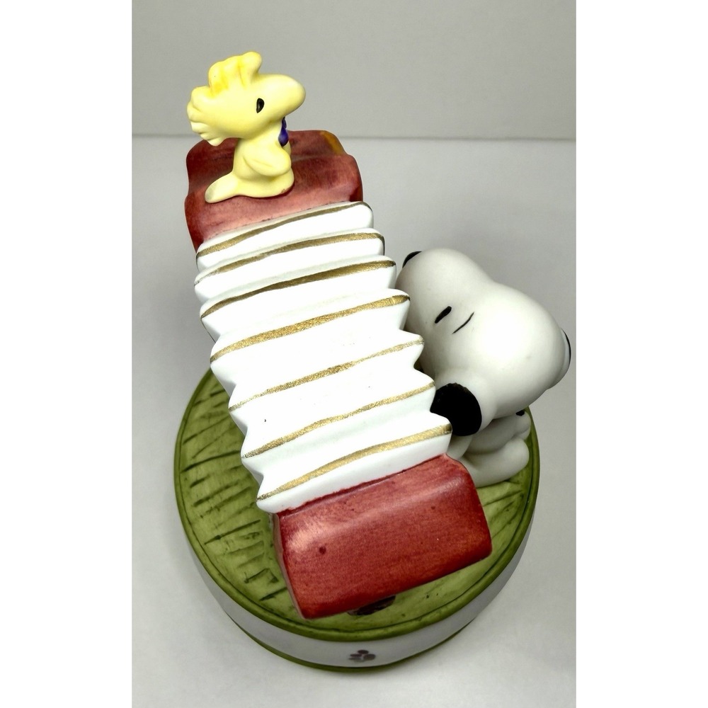 Vintage Sekiguchi PEANUTS Snoopy Japan Music Box Musical Figure Accordion RARE - Picture 16 of 17
